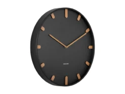 Wall clock Grace metal black
