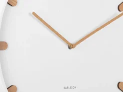Wall clock Grace metal white