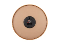 Wall clock Gracil wood ochre yellow