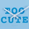 Wall clock Heart Candy soft blue
