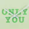 Wall clock Heart Candy soft green