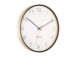 Wall clock Joy wood w. black accents