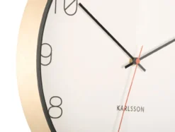 Wall clock Joy wood w. black accents