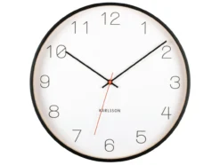 Wall clock Joy wood w. black accents