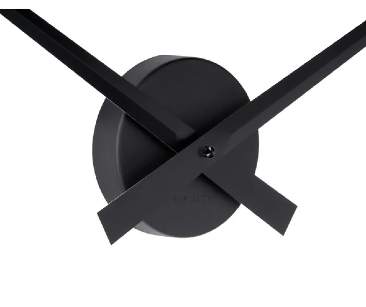 Wall clock Little Big Time alu black