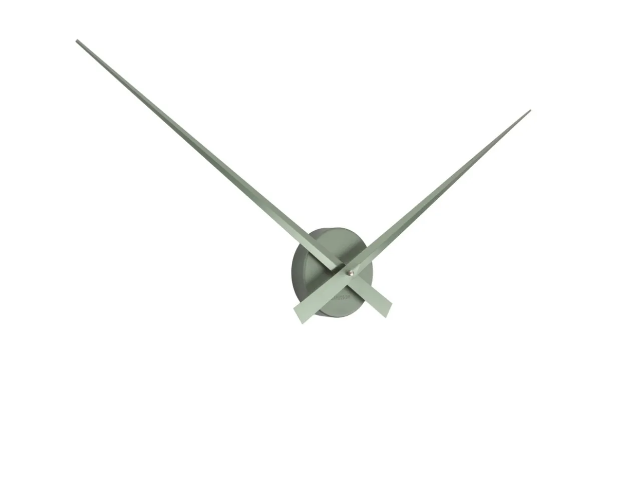 Wall clock Little Big Time metallic jungle green