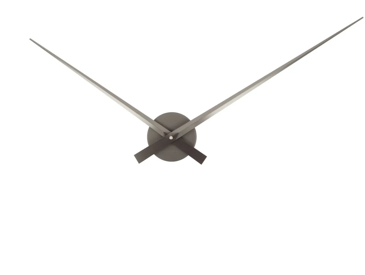 Wall clock Little Big Time metallic dark grey