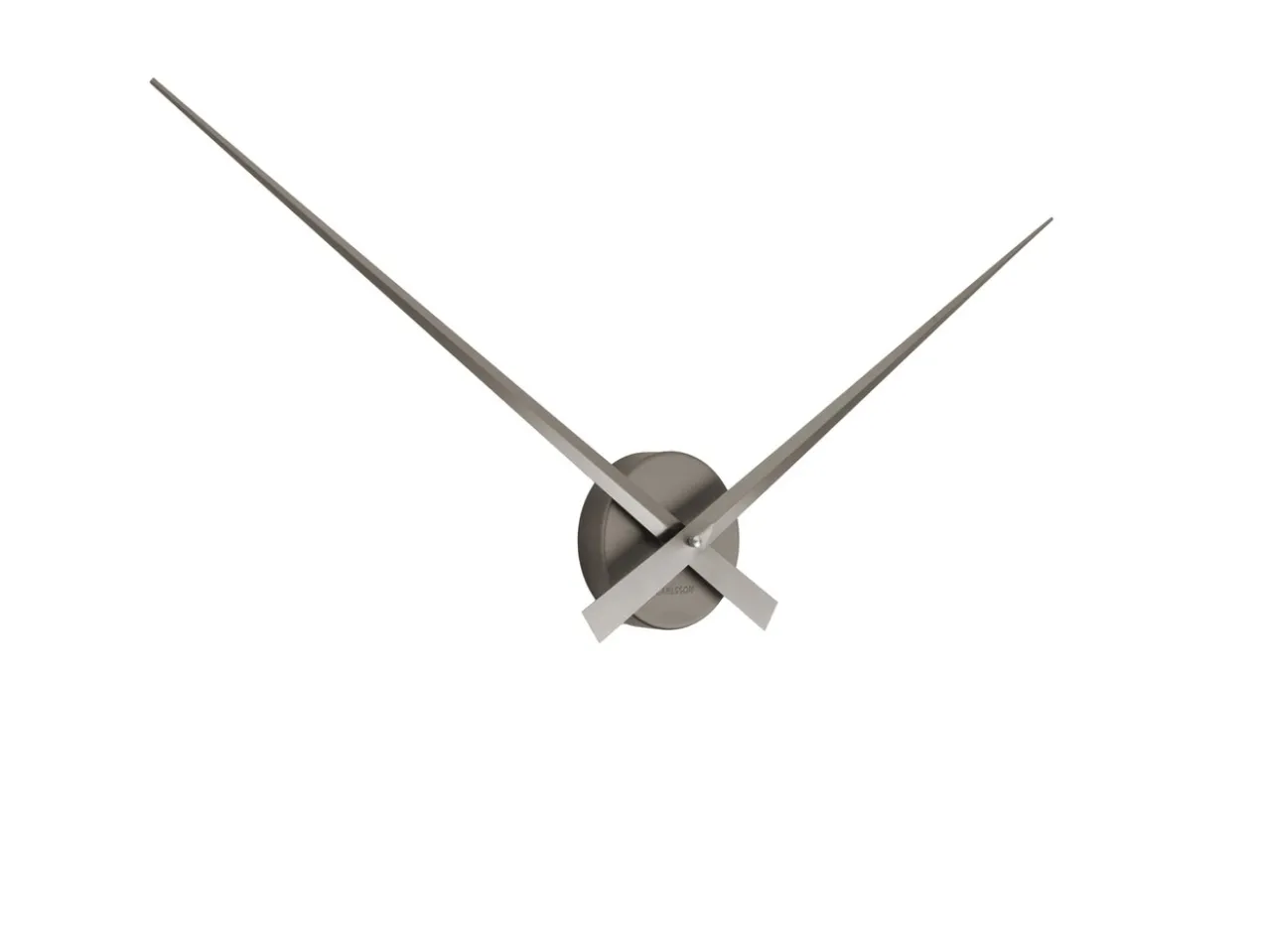 Wall clock Little Big Time metallic dark grey