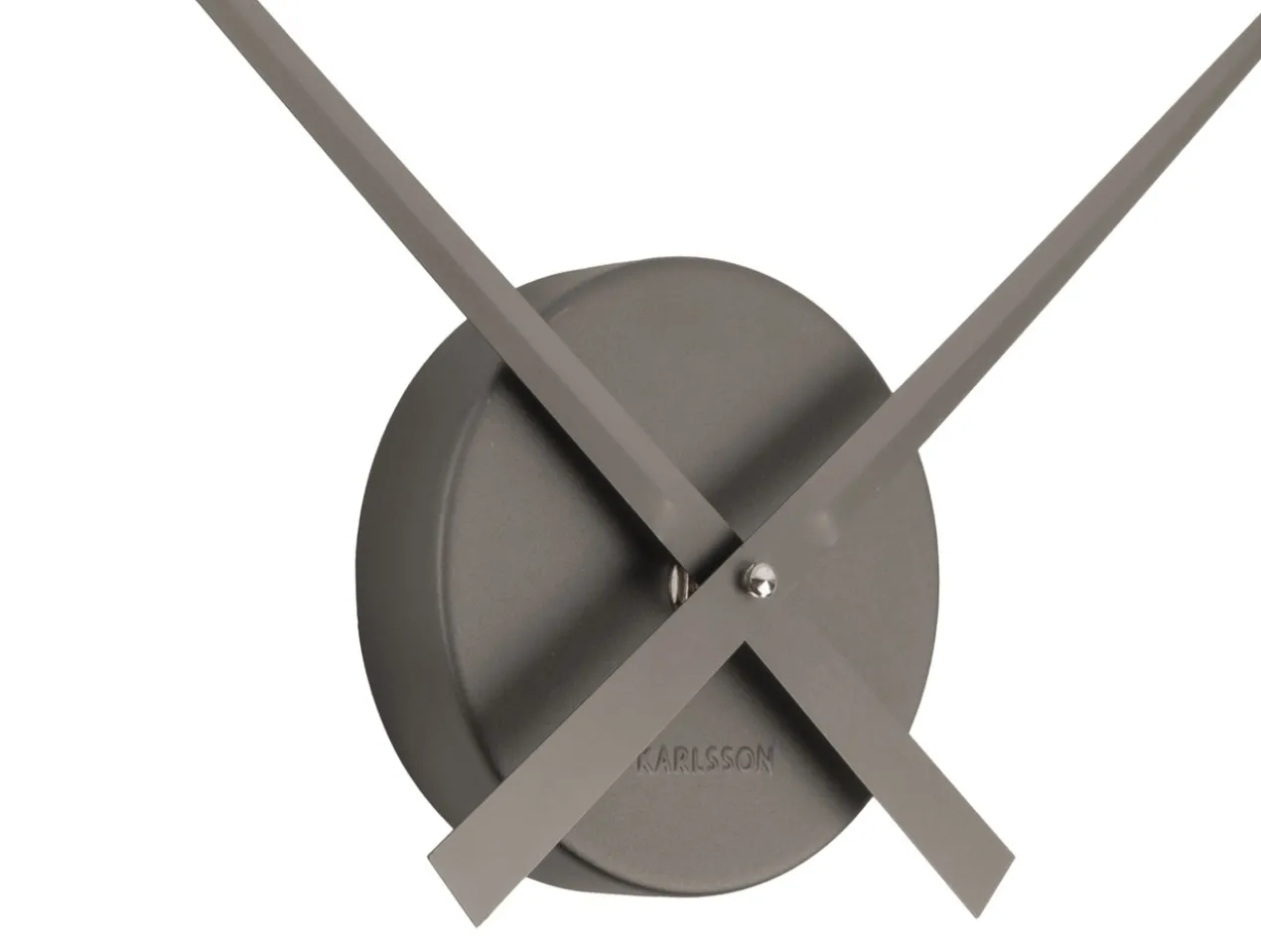 Wall clock Little Big Time Mini metallic dark grey