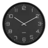 Wall clock Lofty iron matt black