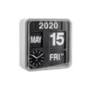 Wall clock Mini Flip silver casing, black dial