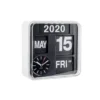 Wall clock Mini Flip white casing , black dial