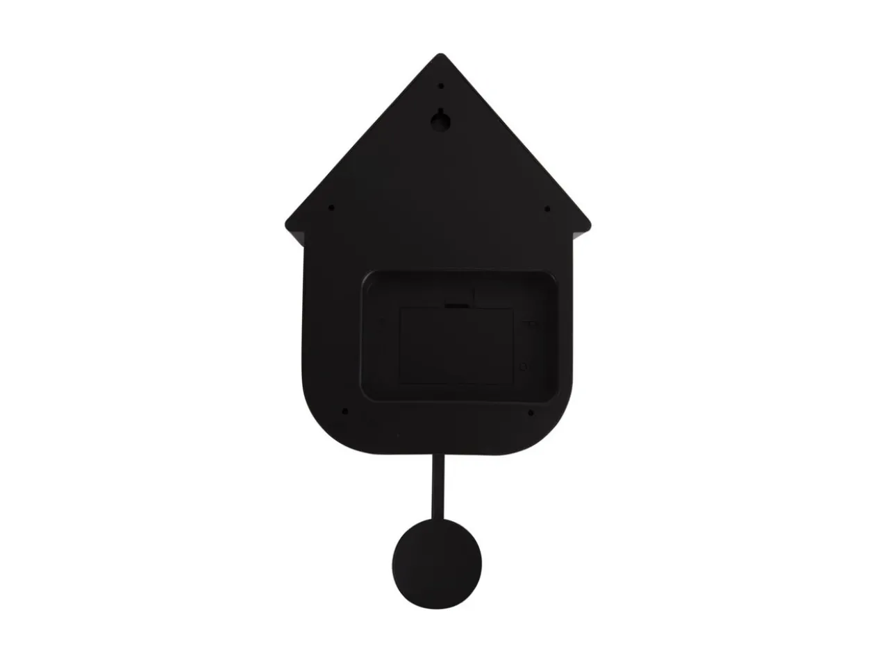 Wall clock Modern Cuckoo ABS black