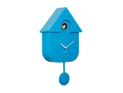 Wall clock Modern Cuckoo ABS bright blue