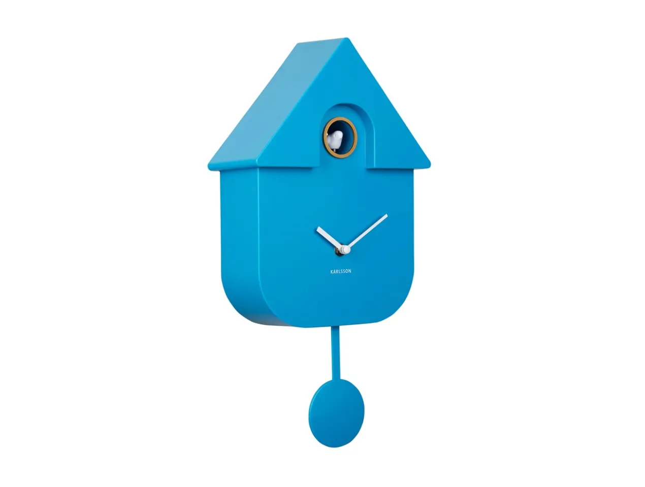 Wall clock Modern Cuckoo ABS bright blue