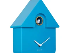 Wall clock Modern Cuckoo ABS bright blue