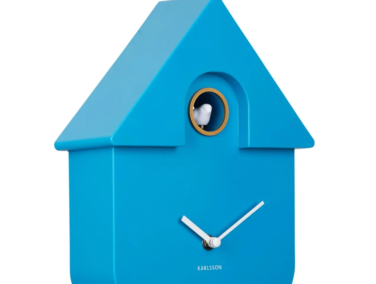 Wall clock Modern Cuckoo ABS bright blue