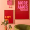 Wall clock Modern Cuckoo ABS bright pink
