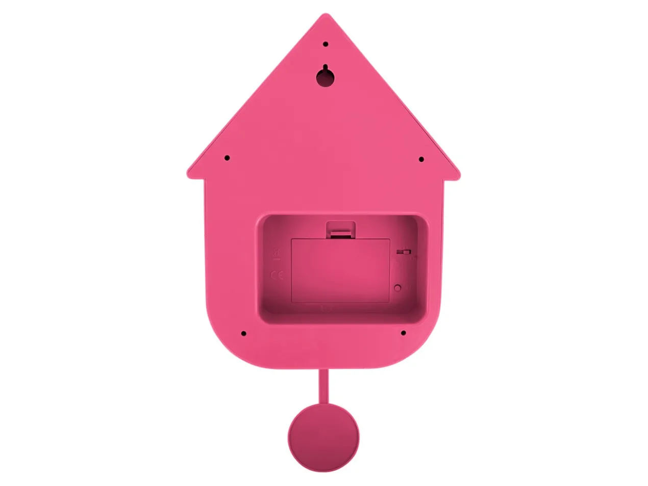 Wall clock Modern Cuckoo ABS bright pink