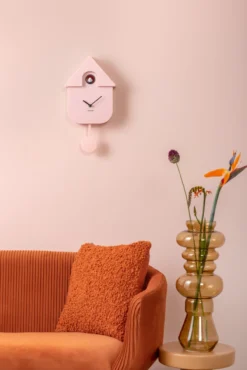 Wall clock Modern Cuckoo ABS dark blue