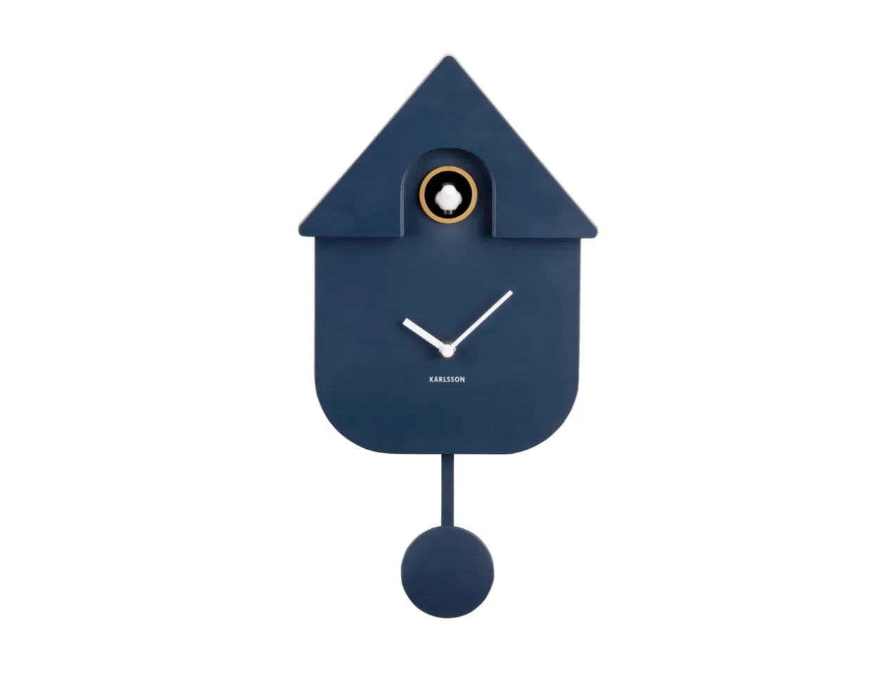 Wall clock Modern Cuckoo ABS dark blue