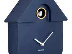 Wall clock Modern Cuckoo ABS dark blue