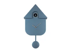 Wall clock Modern Cuckoo ABS metallic dark blue