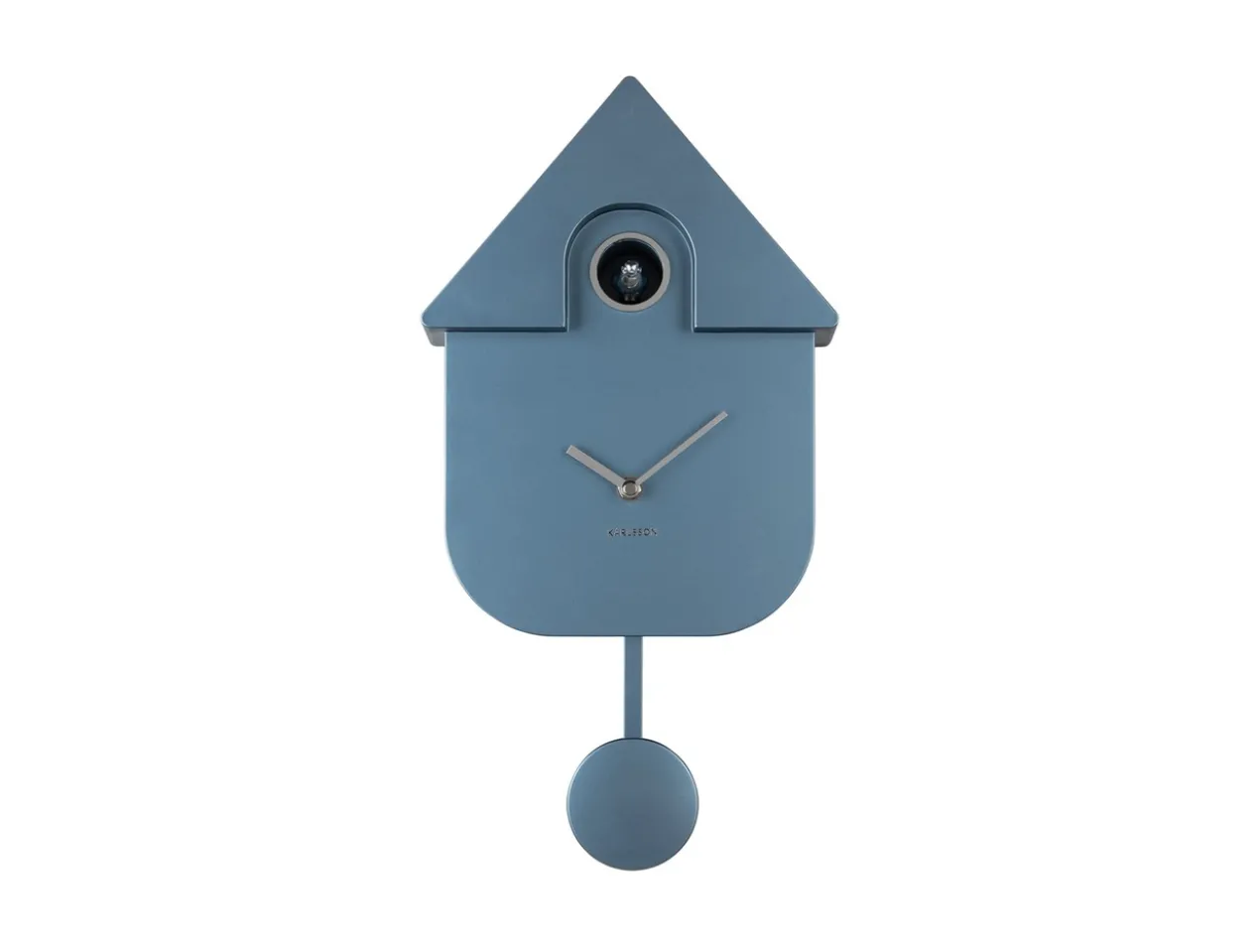 Wall clock Modern Cuckoo ABS metallic dark blue