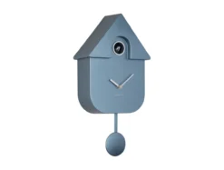 Wall clock Modern Cuckoo ABS metallic dark blue