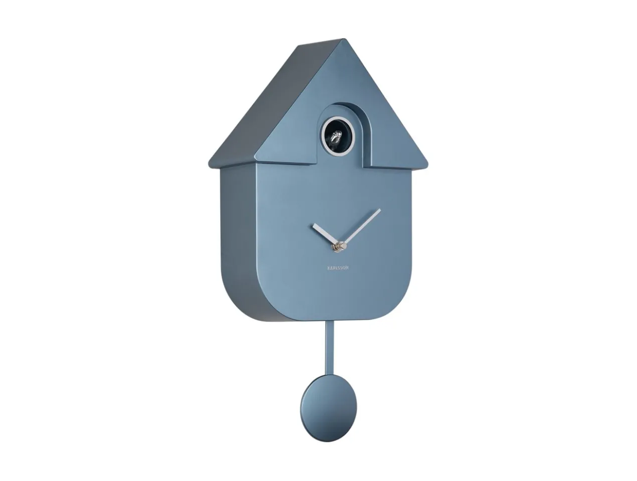 Wall clock Modern Cuckoo ABS metallic dark blue