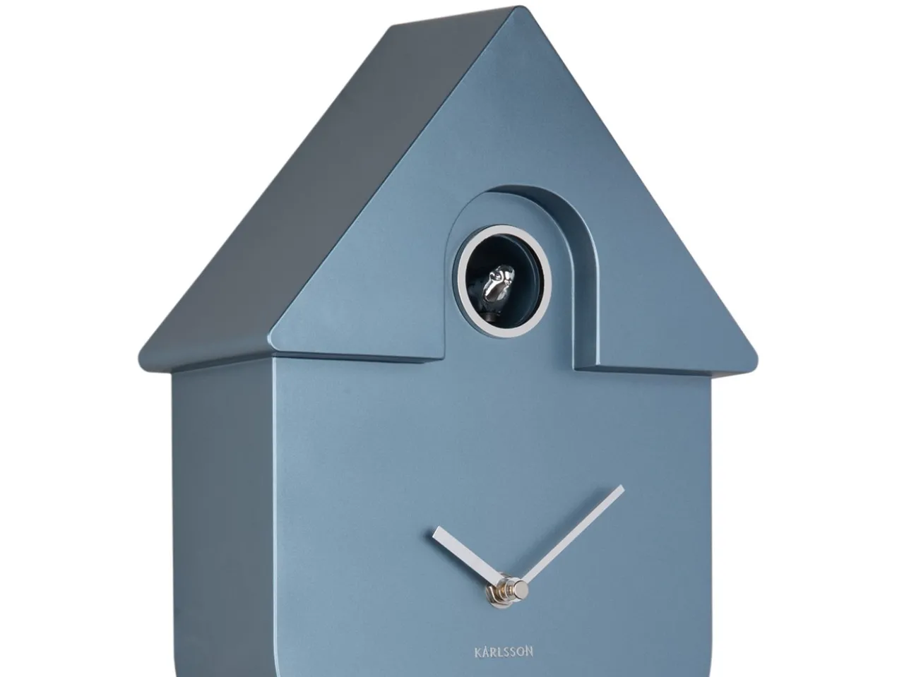 Wall clock Modern Cuckoo ABS metallic dark blue
