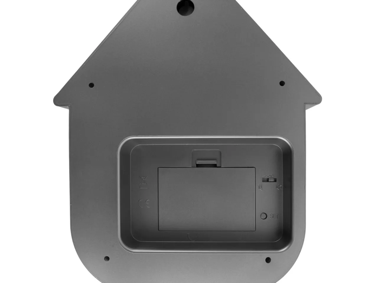 Wall clock Modern Cuckoo ABS metallic dark grey