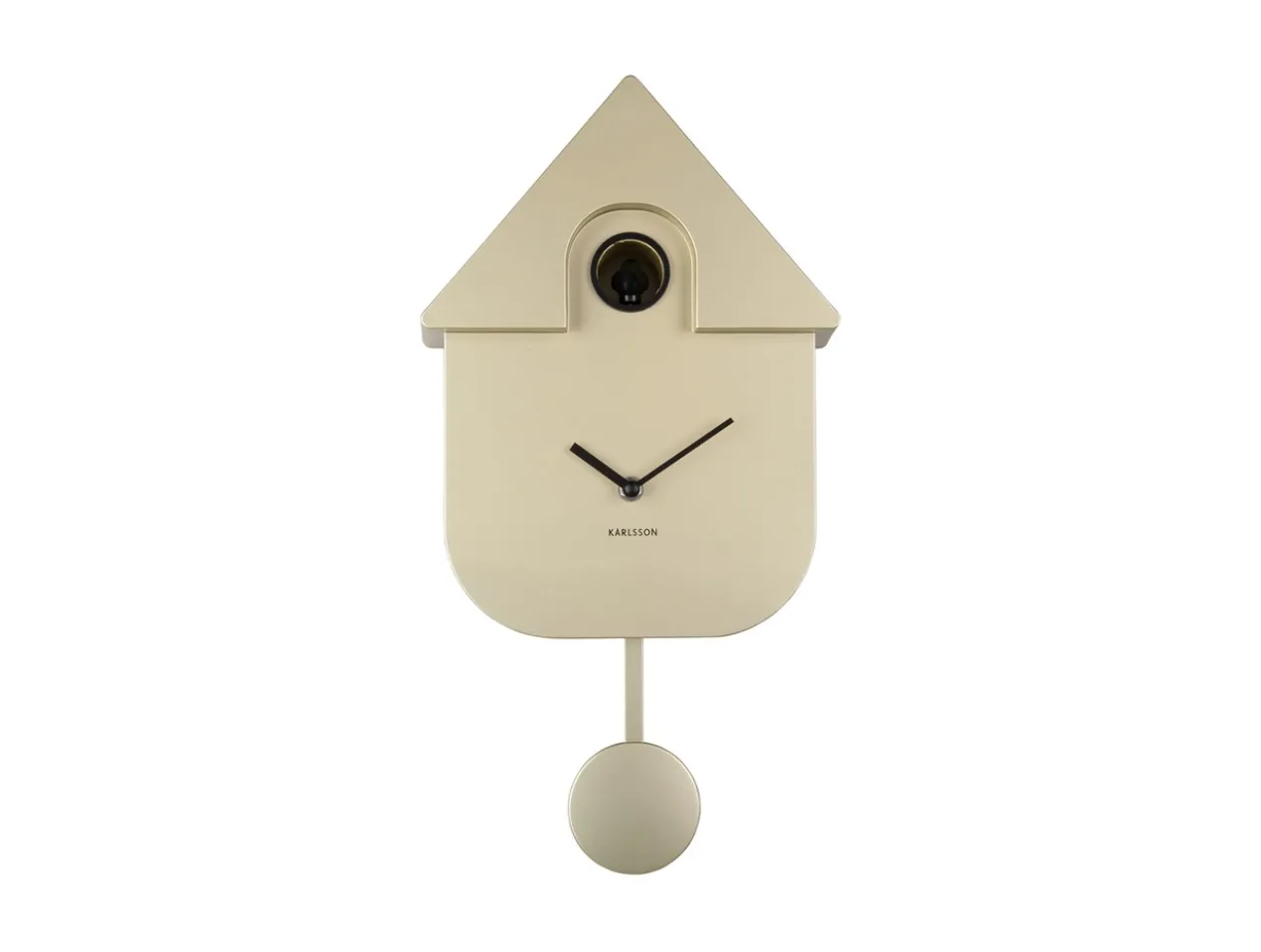 Wall clock Modern Cuckoo ABS metallic gold