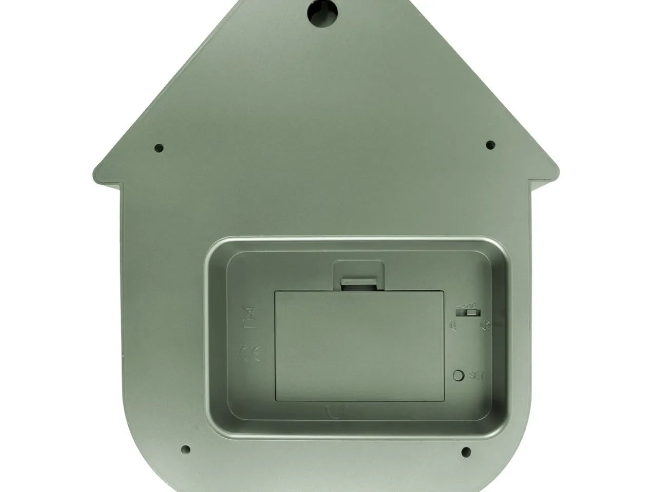 Wall clock Modern Cuckoo ABS metallic jungle green