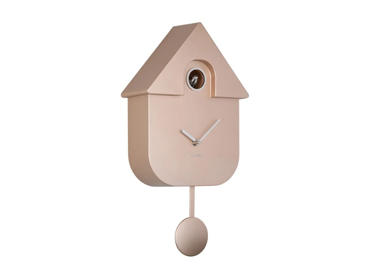 Wall clock Modern Cuckoo ABS metallic rose gold
