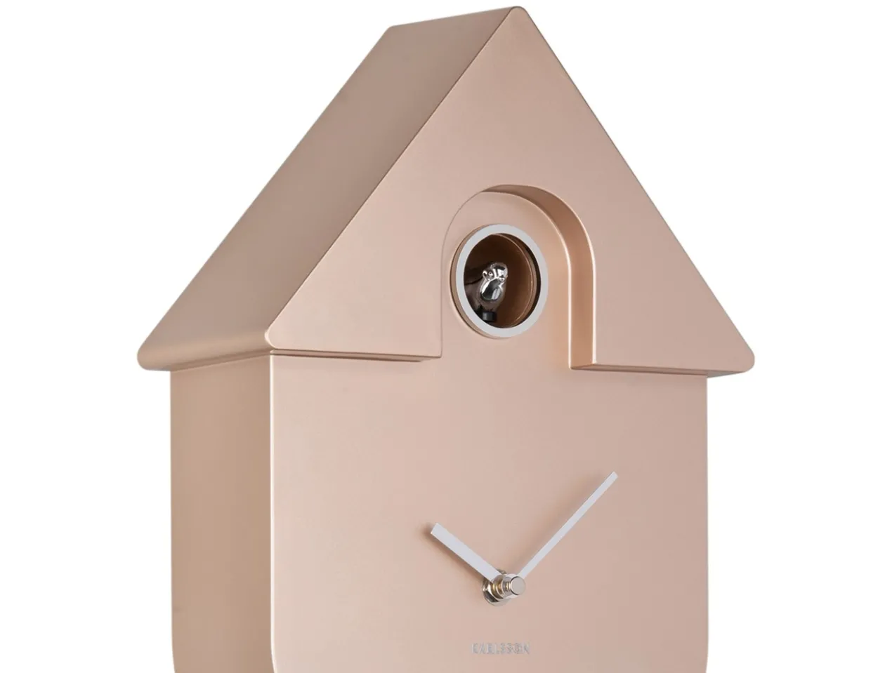 Wall clock Modern Cuckoo ABS metallic rose gold
