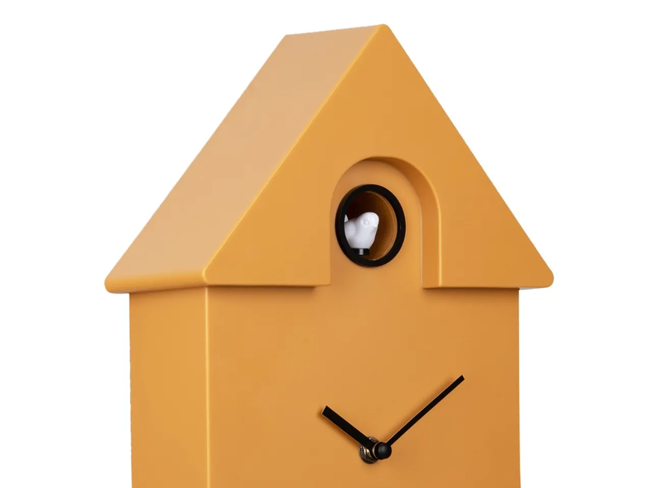 Wall clock Modern Cuckoo ABS ochre yellow