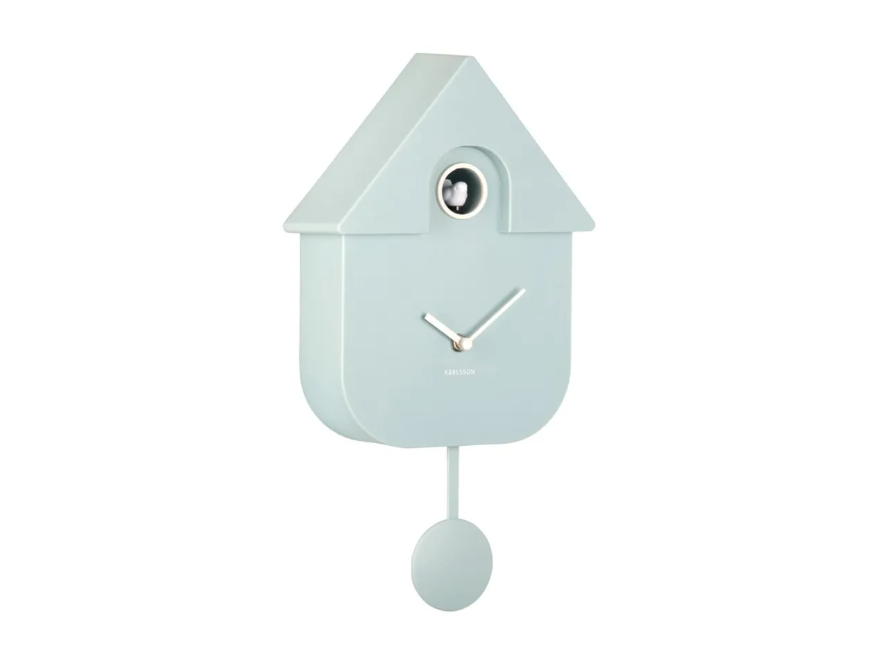 Wall clock Modern Cuckoo ABS soft blue
