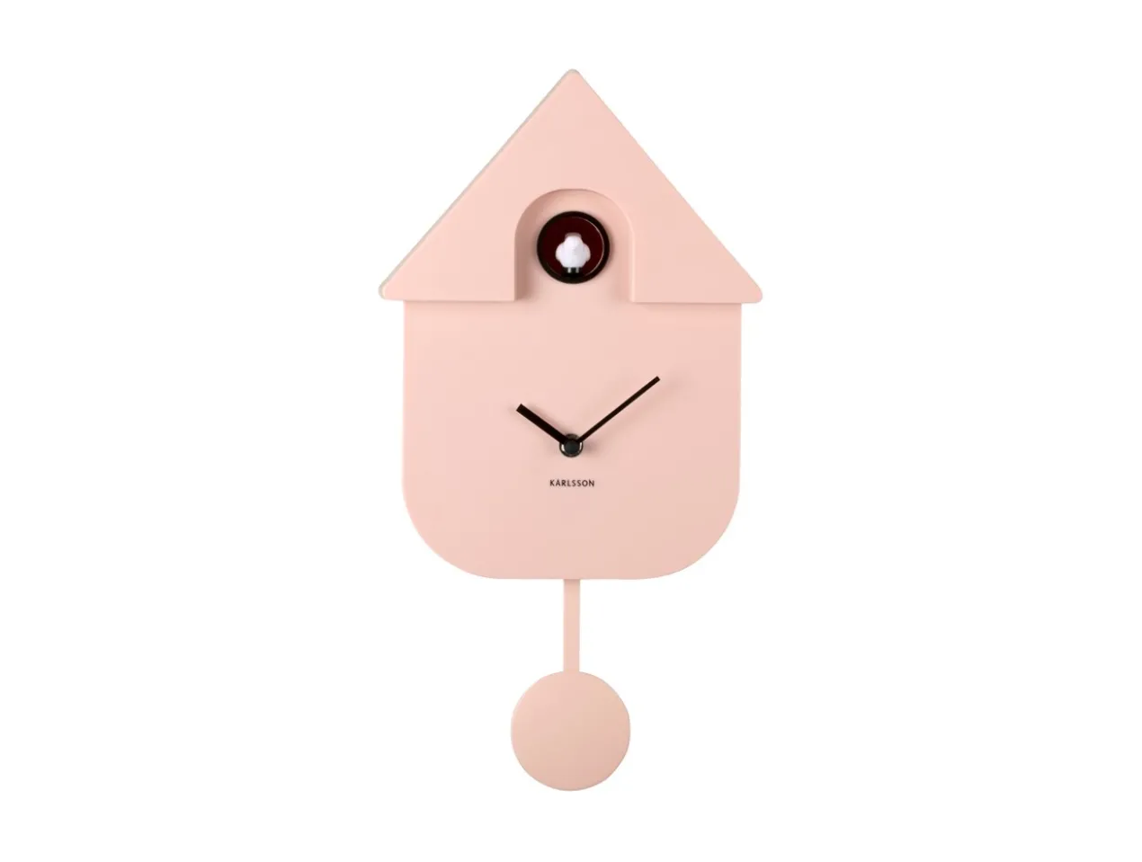 Wall clock Modern Cuckoo ABS soft pink