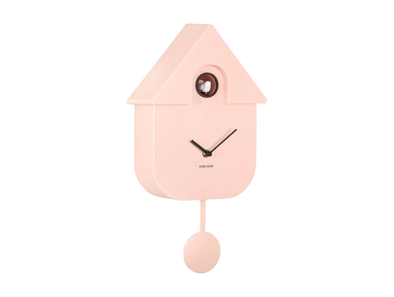 Wall clock Modern Cuckoo ABS soft pink