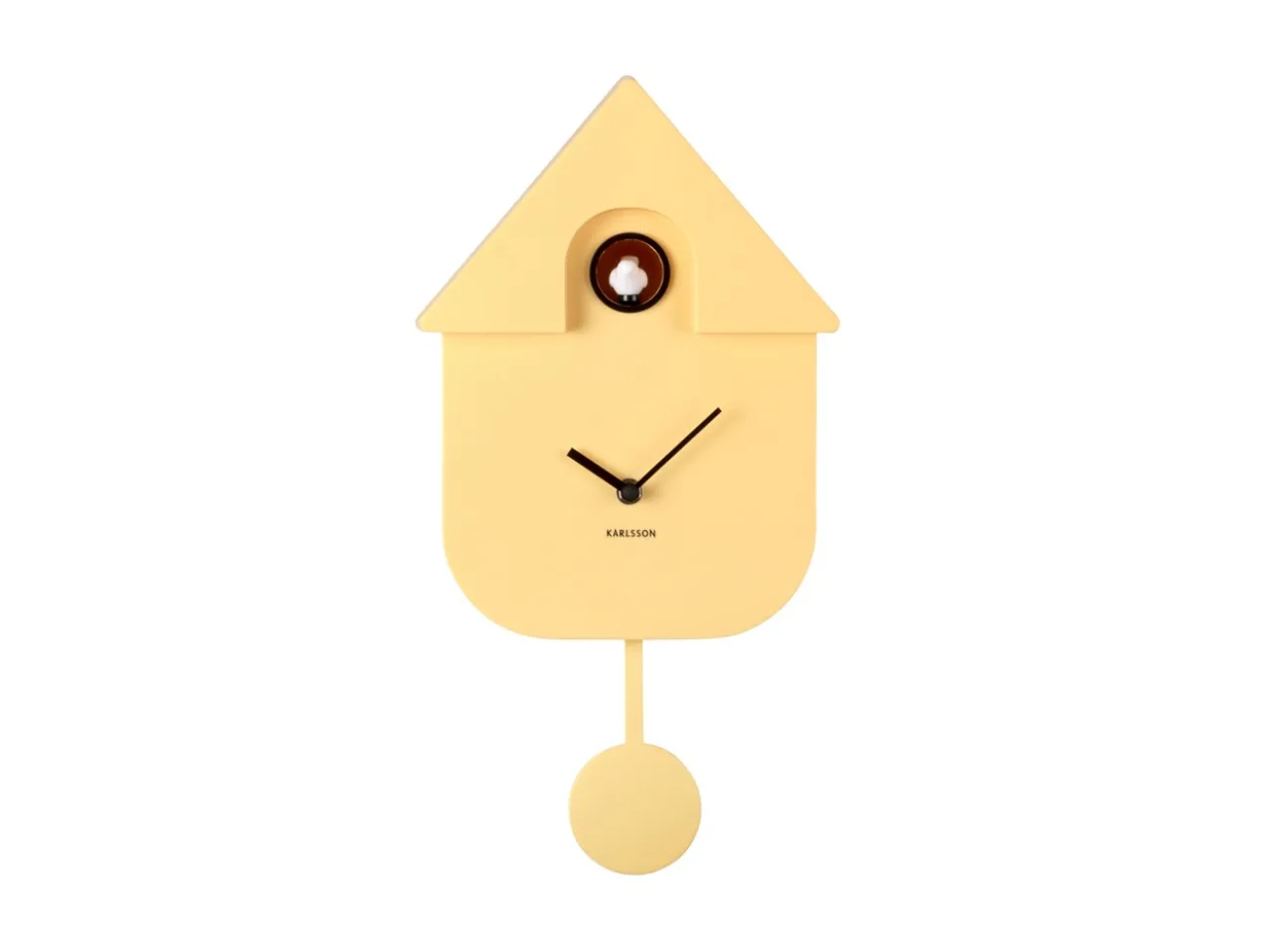 Wall clock Modern Cuckoo ABS soft yellow