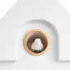Wall clock Modern Cuckoo ABS white