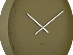 Wall clock Mr. Green numbers large, moss green