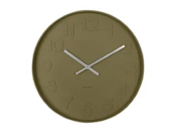Wall clock Mr. Green numbers, moss green