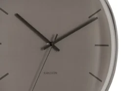 Wall clock Nirvana Globe dark warm grey