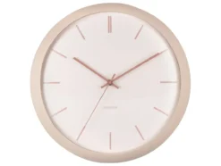 Wall clock Nirvana Globe sand brown