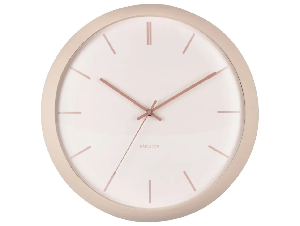 Wall clock Nirvana Globe sand brown