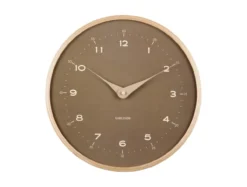 Wall clock Osado Dome wood moss green