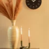 Wall clock Osado Dome wood white