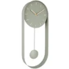 Wall clock Pendulum Charm steel jungle green